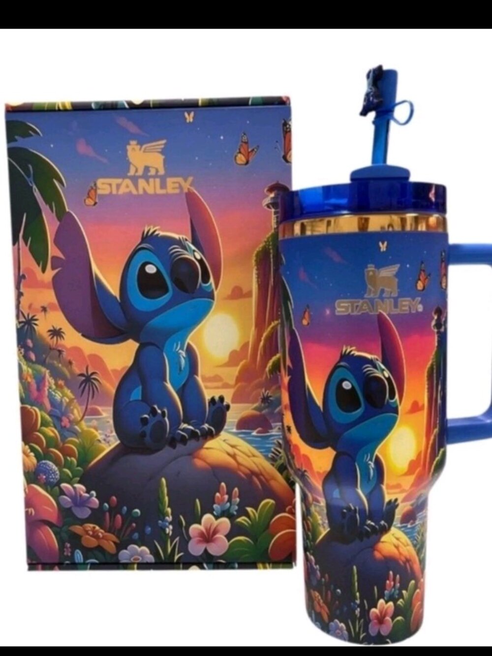 40oz Stanley Sunset Stitch